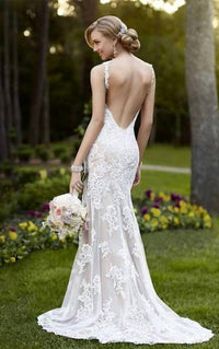 Stella York - Sleeveless V Neck Wedding Gown