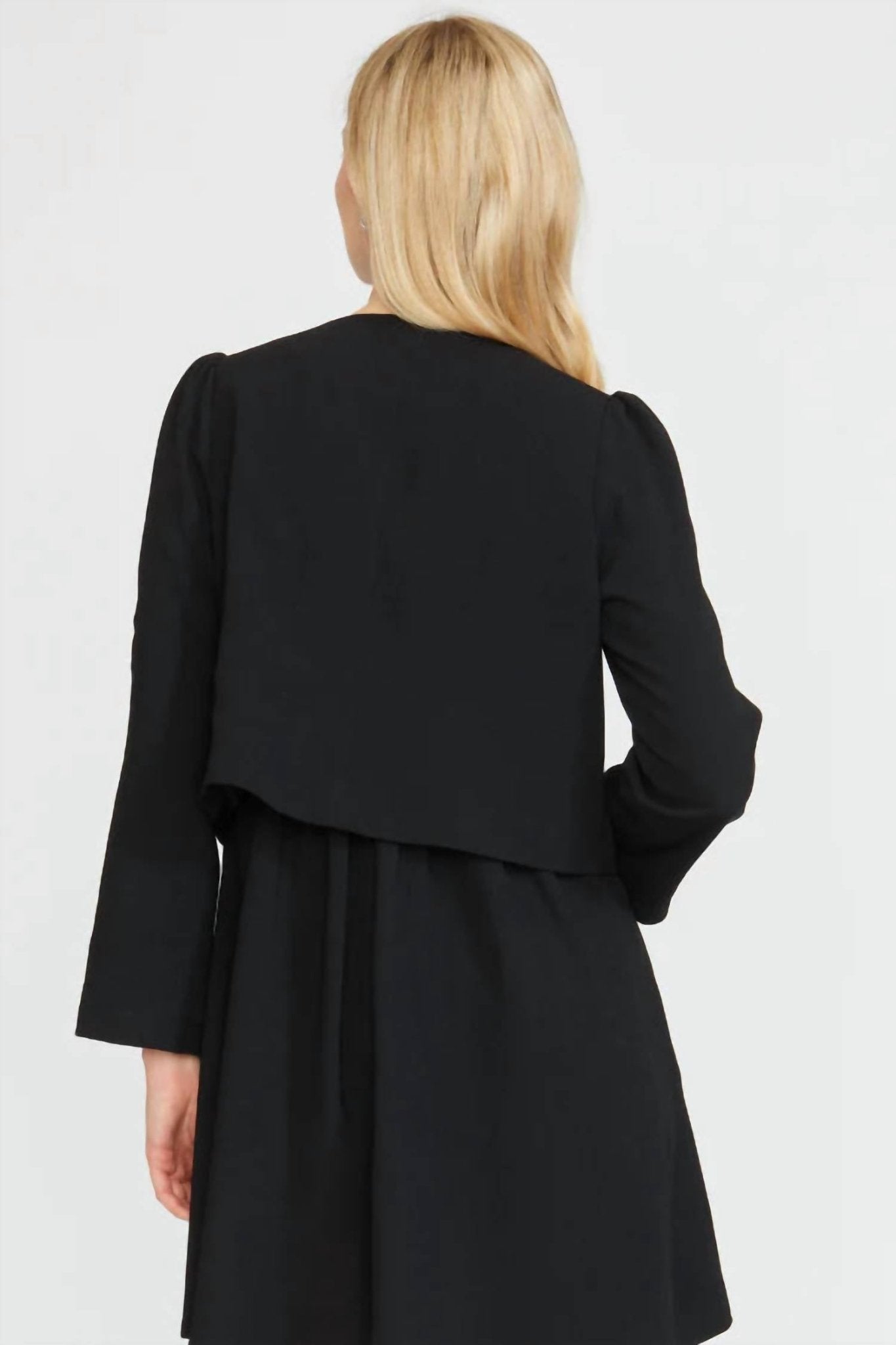 Stellah - Bow Tie Blouse - black - blouses - clothing