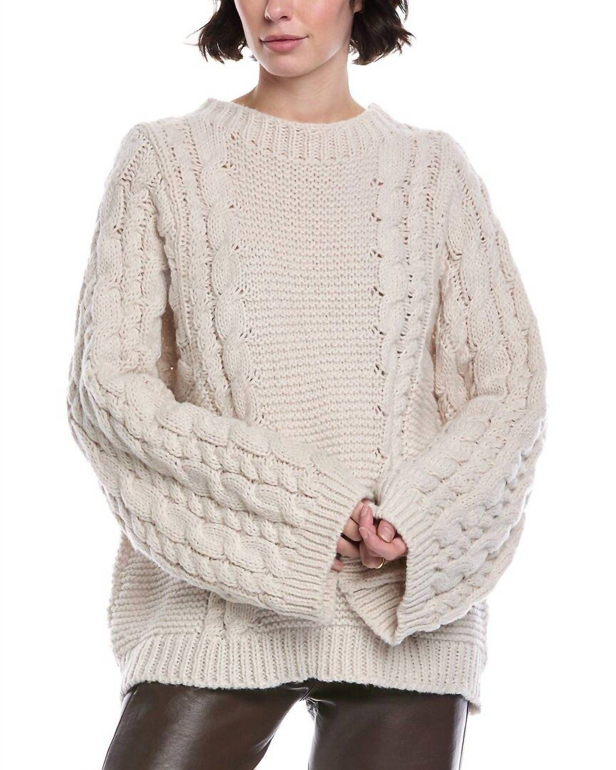 Stellah - Cable Oversize Pullover Sweater