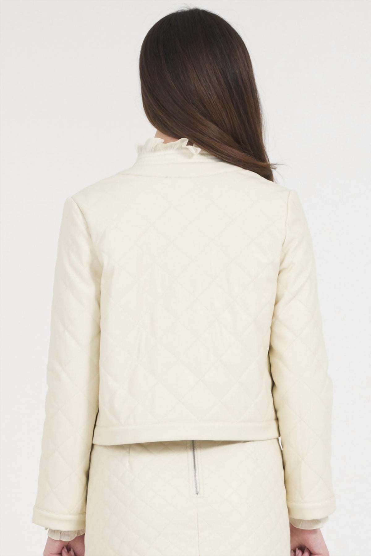 Stellah - Vegan Leather Quilted Jacket
