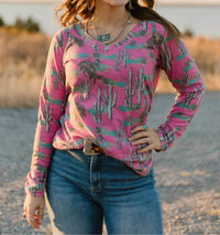 Sterling Kreek - Blush & Broncs Top