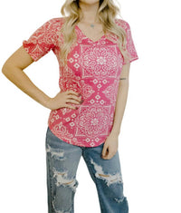Sterling Kreek - Rodeo Bandit V Neck Top