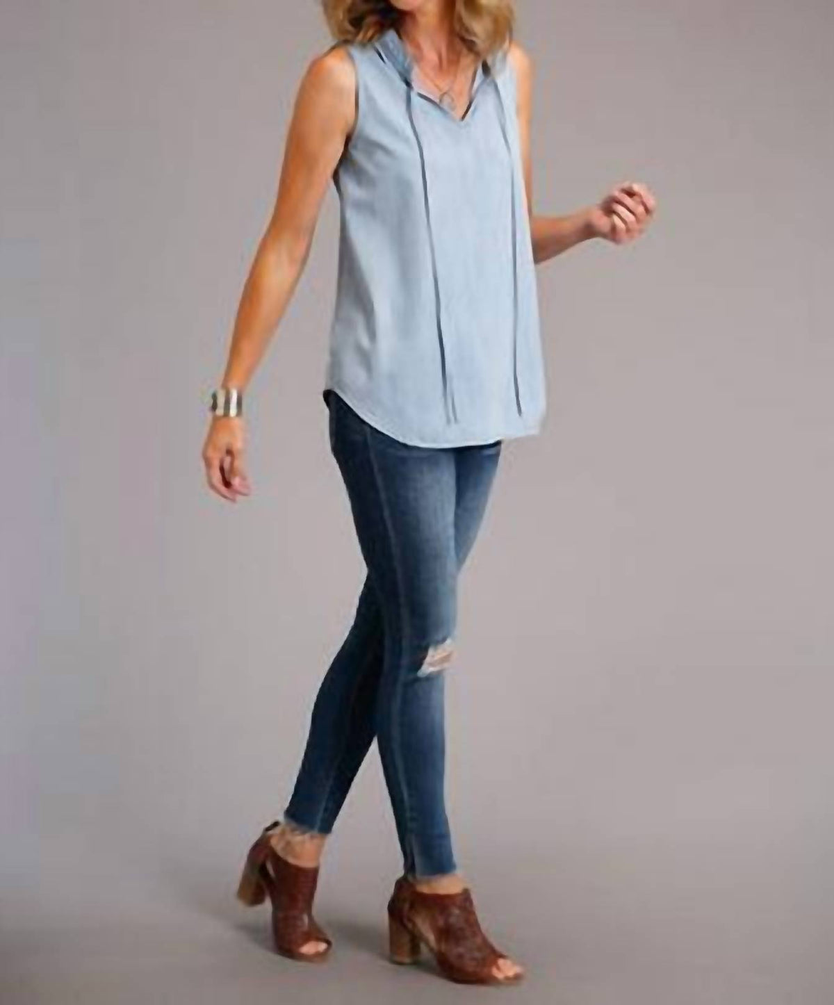 Stetson - Denim Sleeveless Blouse