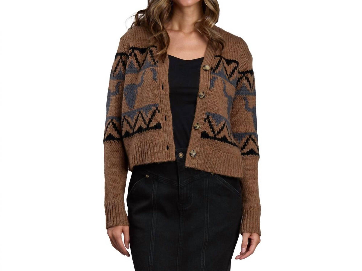 Stetson - Steer Head Cropped Cardigan