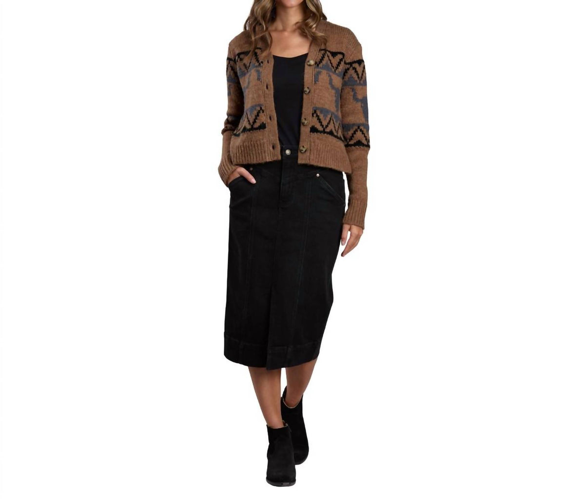 Stetson - Steer Head Cropped Cardigan