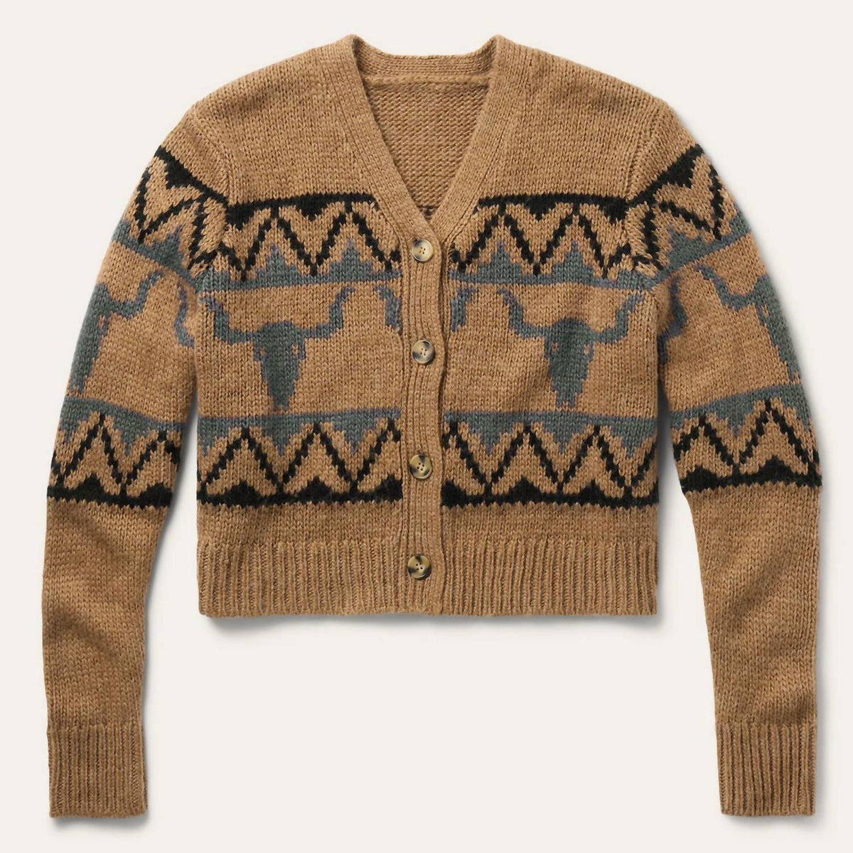 Stetson - Steer Head Cropped Cardigan