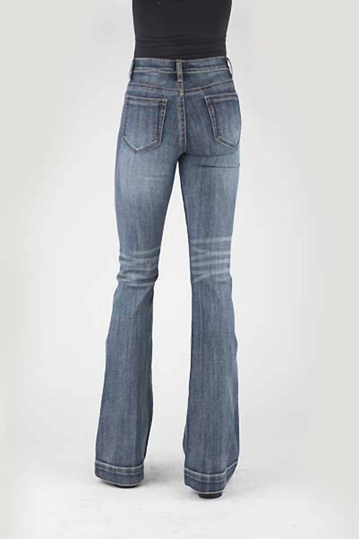 Stetson - Women's Plain Back Pocket High Rise Flare Jeans