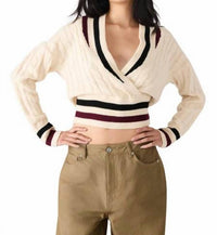 Steve Madden - Addison Cropped Cable-knit Sweater
