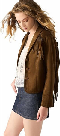 Steve Madden - Dallas Fringe Jacket - Plus