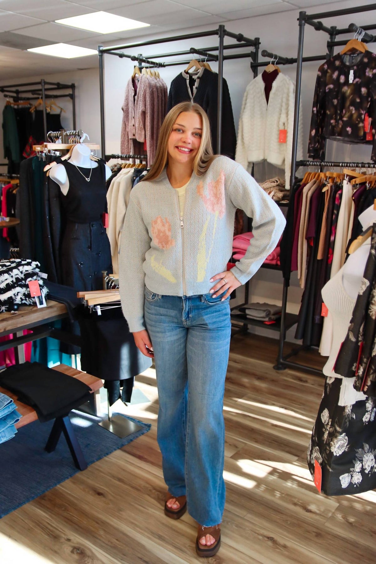 Steve Madden - JENA TULIP SWEATER JACKET