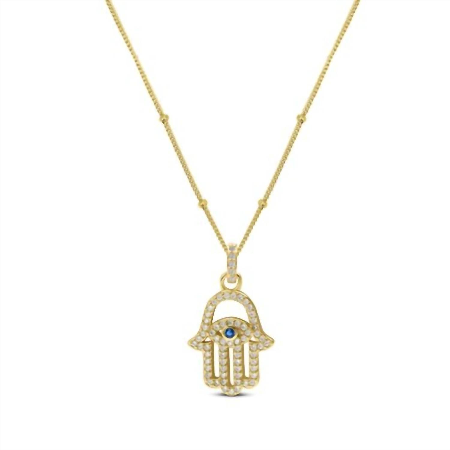 Stia - Women's Hamsa Eye Necklaces - gold - jewelry - necklaces