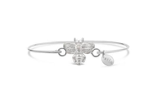 Stia - Women's Pave Icon Bee Bracelet - bracelets - jewelry - silver