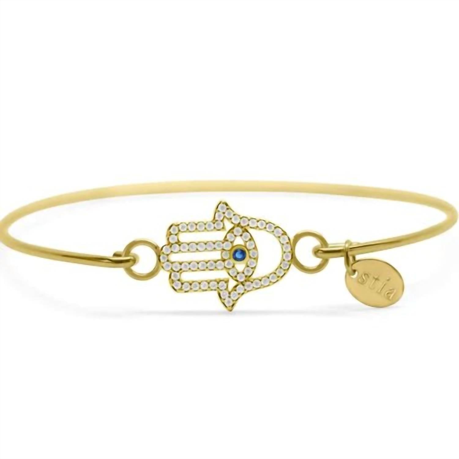 Stia - Women's Pave Icon Hamsa Eye Bracelets - bracelets - gold - jewelry