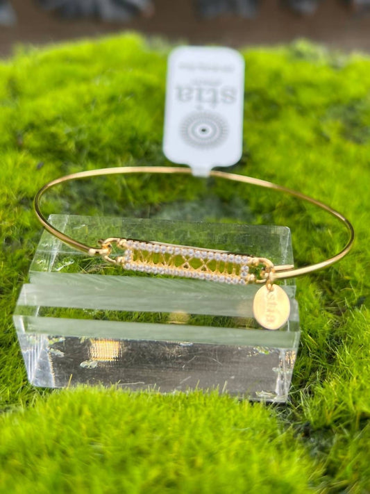Stia - Women's Timeless Mmxxiii (2023) Bangle Bracelet - bracelets - gold - jewelry