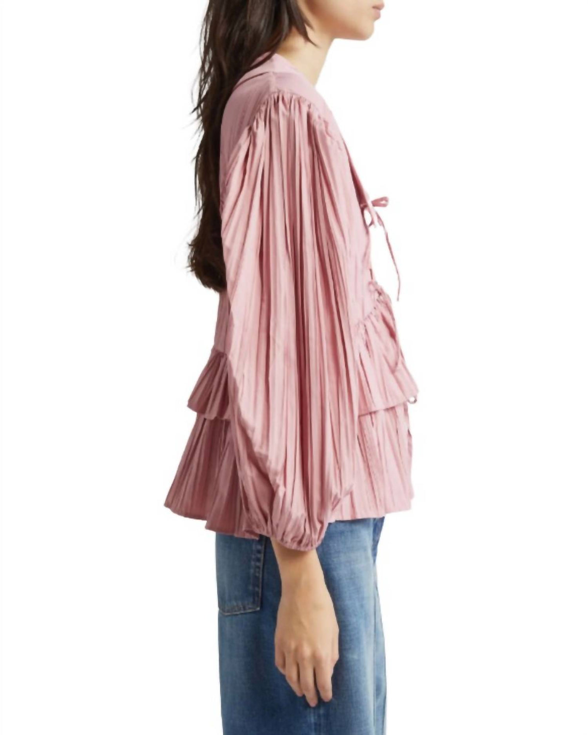 Stine Goya - Balloon Sleeve Tie Top