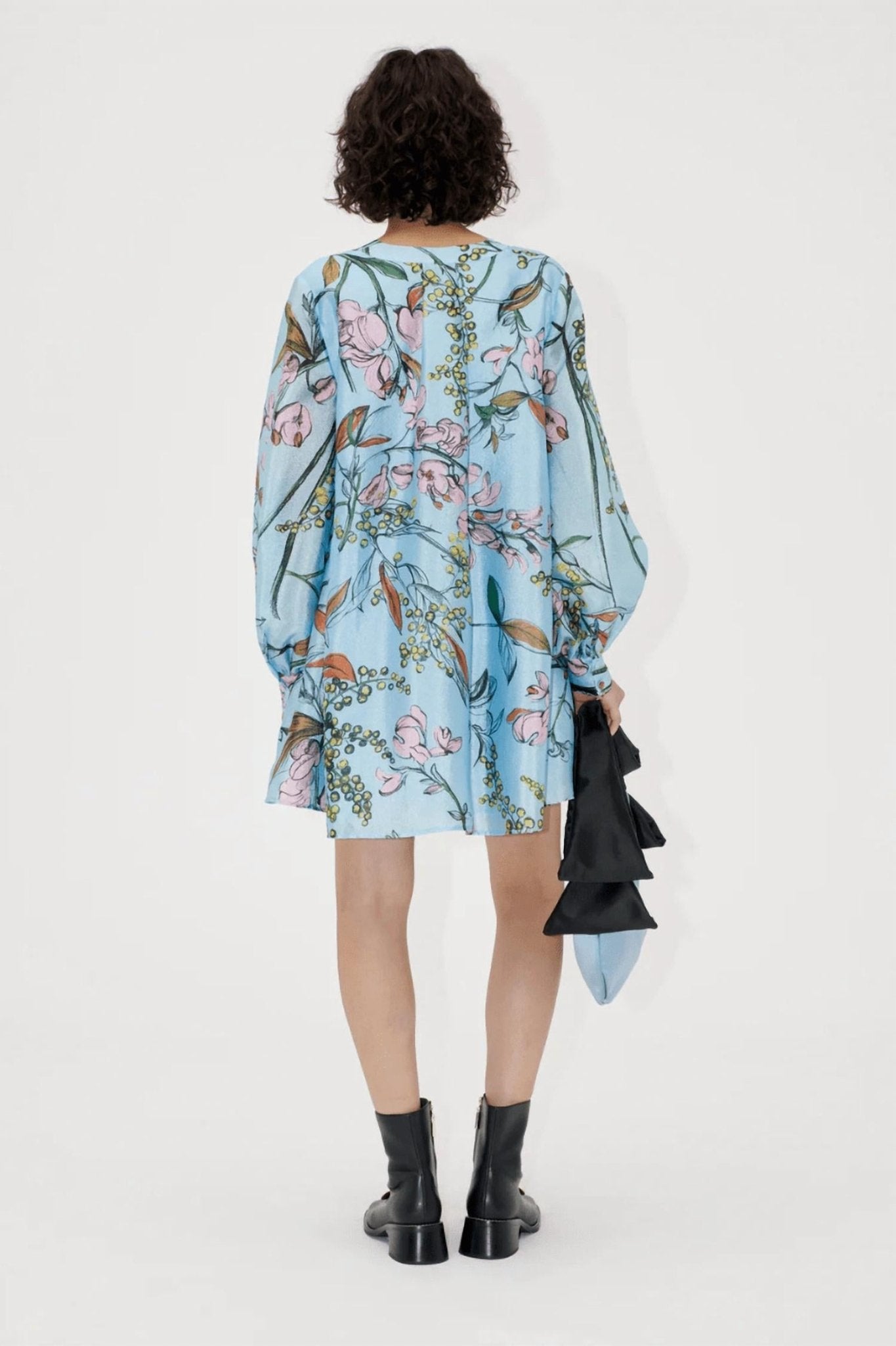 Stine Goya - Kimono Mini Dress - blue - clothing - collection:vacationdresses(Auto)