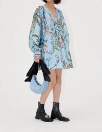 Stine Goya - Kimono Mini Dress - blue - clothing - collection:vacationdresses(Auto)