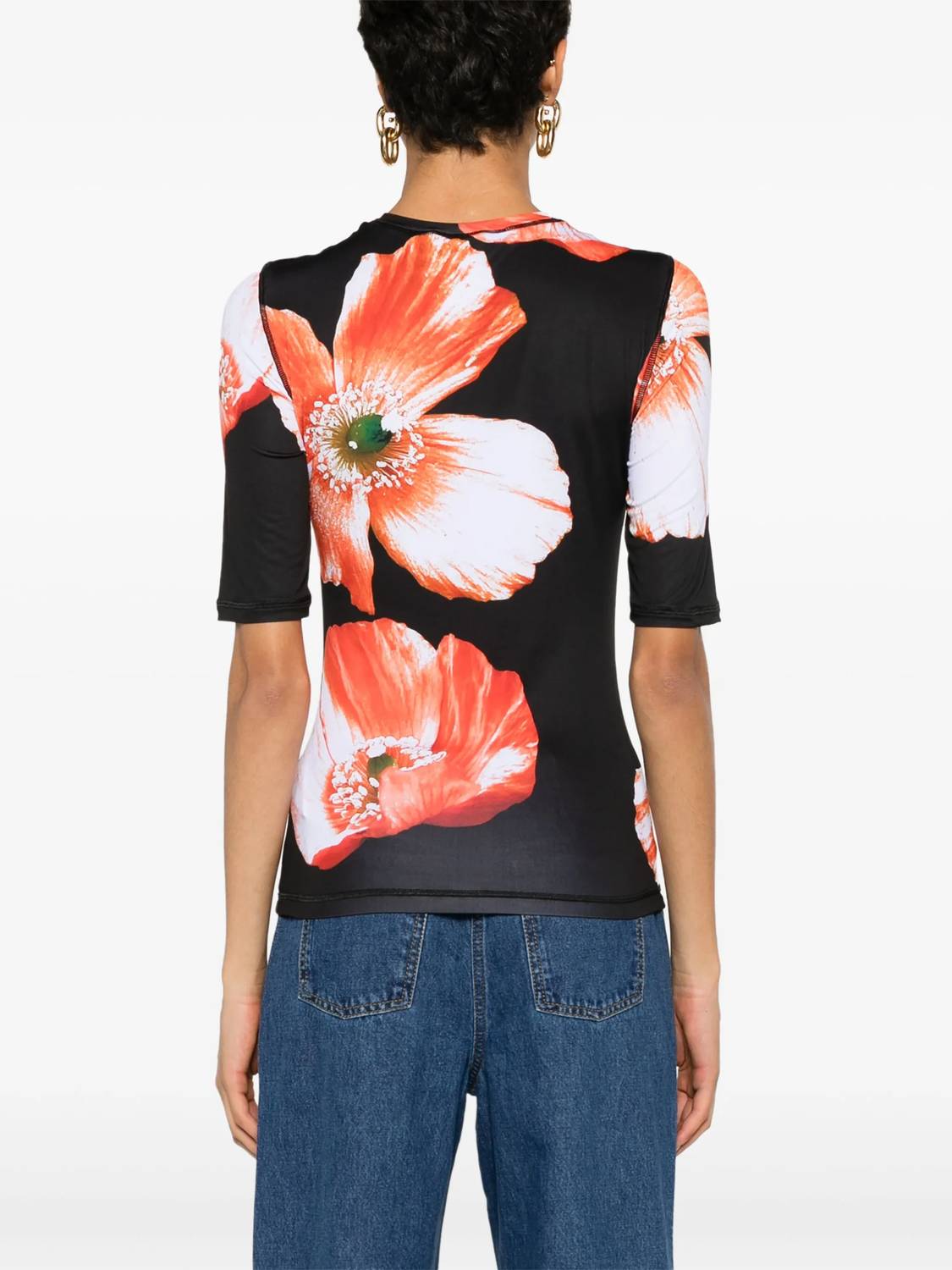 Stine Goya - Minerva Top - black - clothing - floral