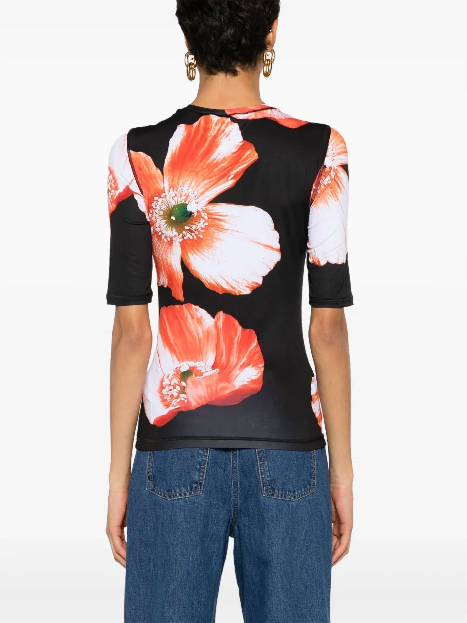 Stine Goya - Minerva Top - black - clothing - floral