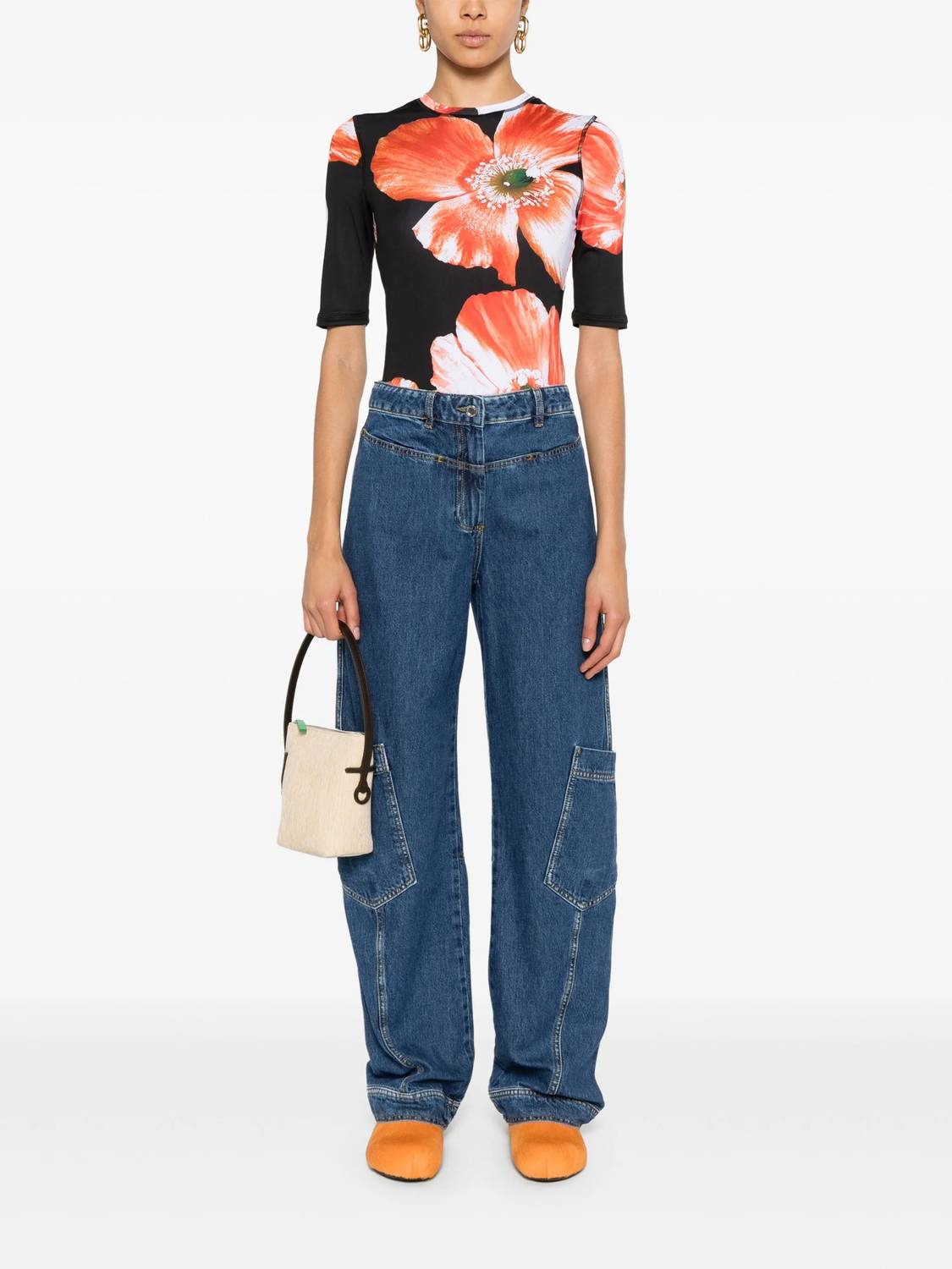 Stine Goya - Minerva Top - black - clothing - floral