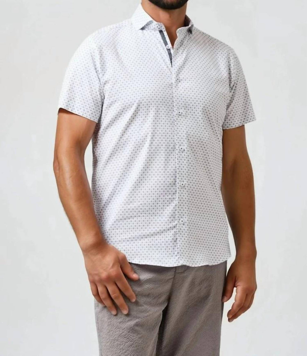 Stone Rose - Nova Circular Print Shirt