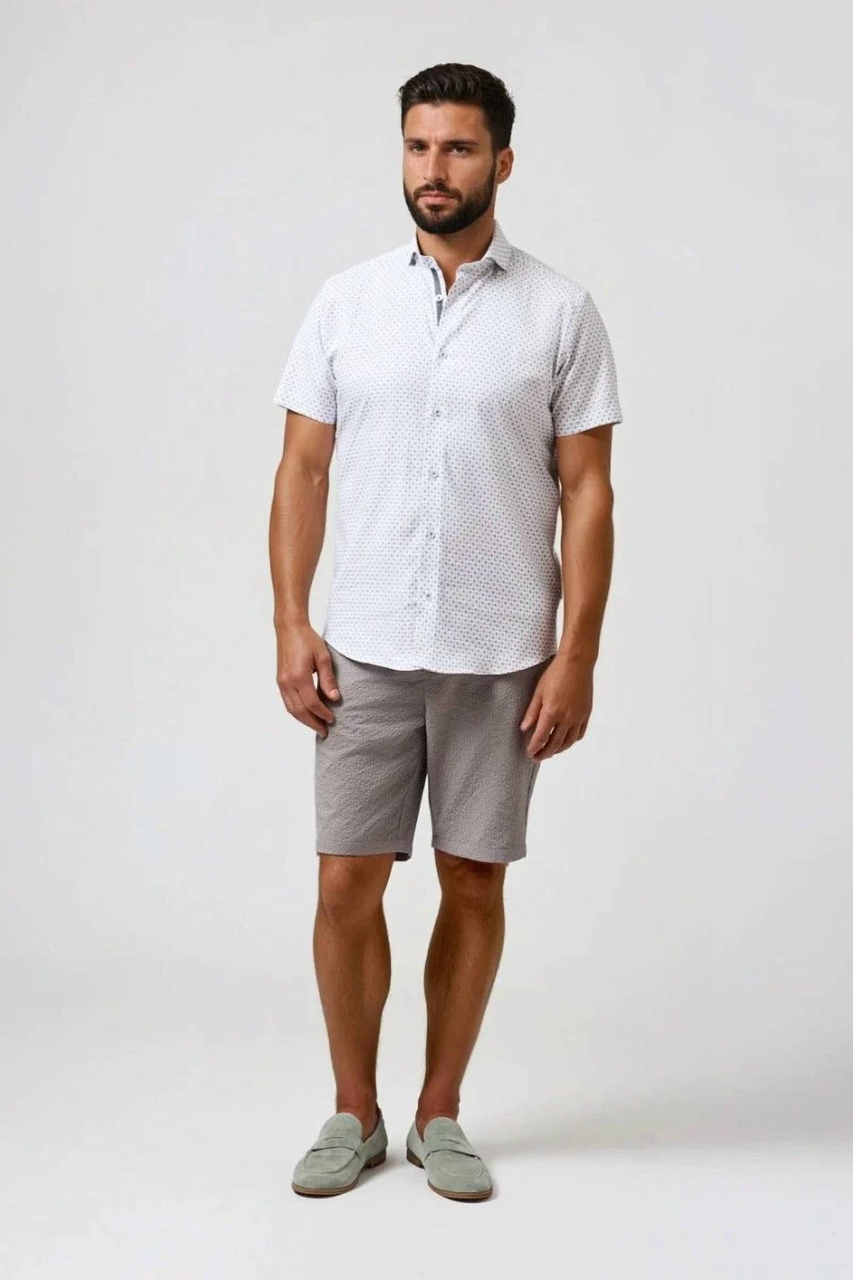 Stone Rose - Nova Circular Print Shirt