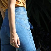 Stoned Immaculate - Stoni D2001 Bell Bottom Jean - blue - clothing - cotton - blend