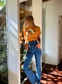 Stoned Immaculate - Stoni D2001 Bell Bottom Jean - blue - clothing - cotton - blend