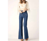 Stoned Immaculate - Stoni D2001 Bell Bottom Jean - blue - clothing - cotton - blend