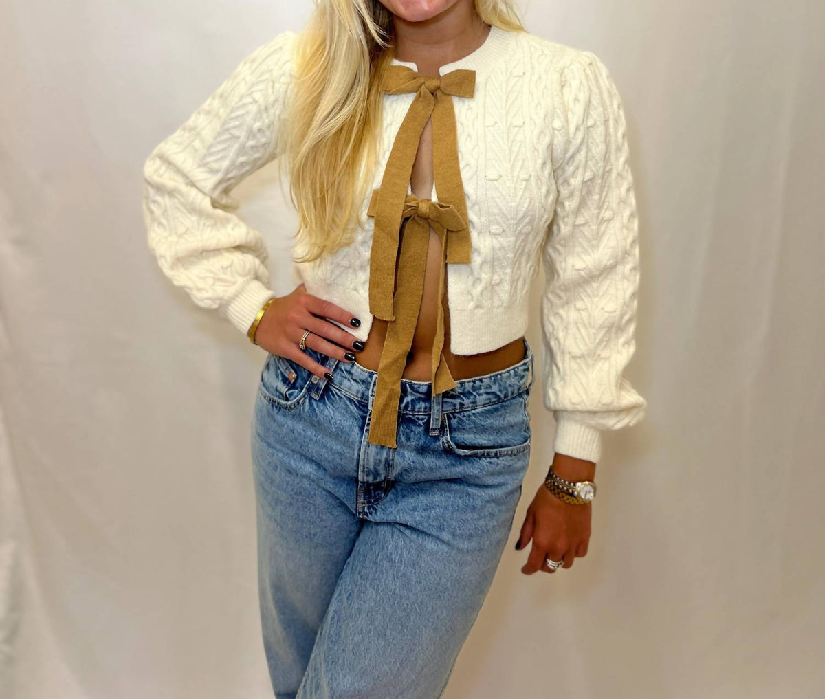 Storia - Autumn Bow Tie Sweater