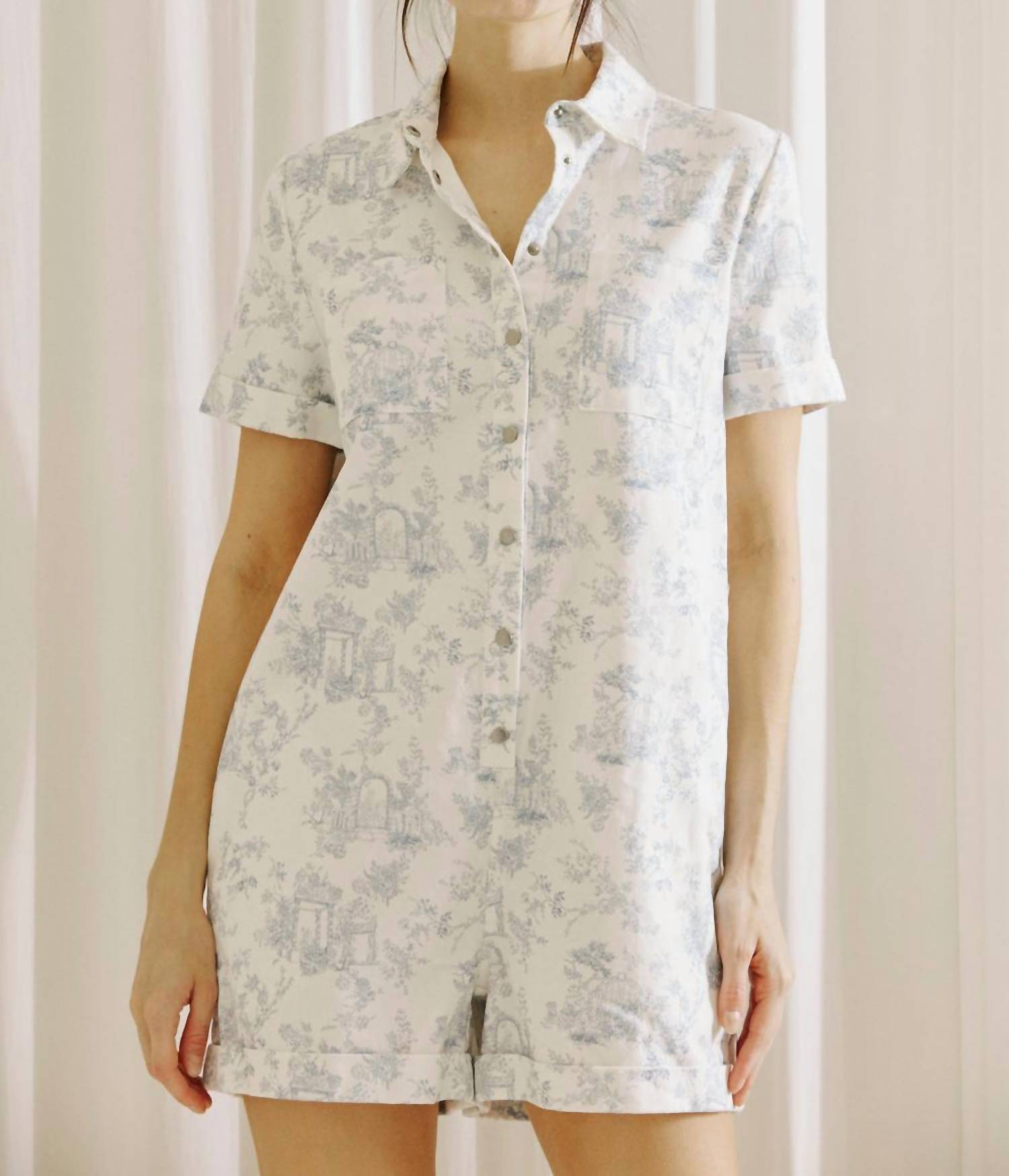 Storia - COTTAGE DREAMS ROMPER - blue - clothing - cotton