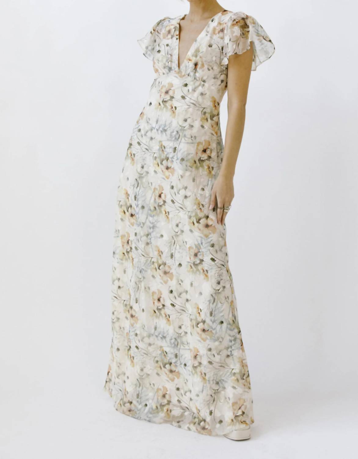 Storia - Flutter Sleeve Maxi Dress