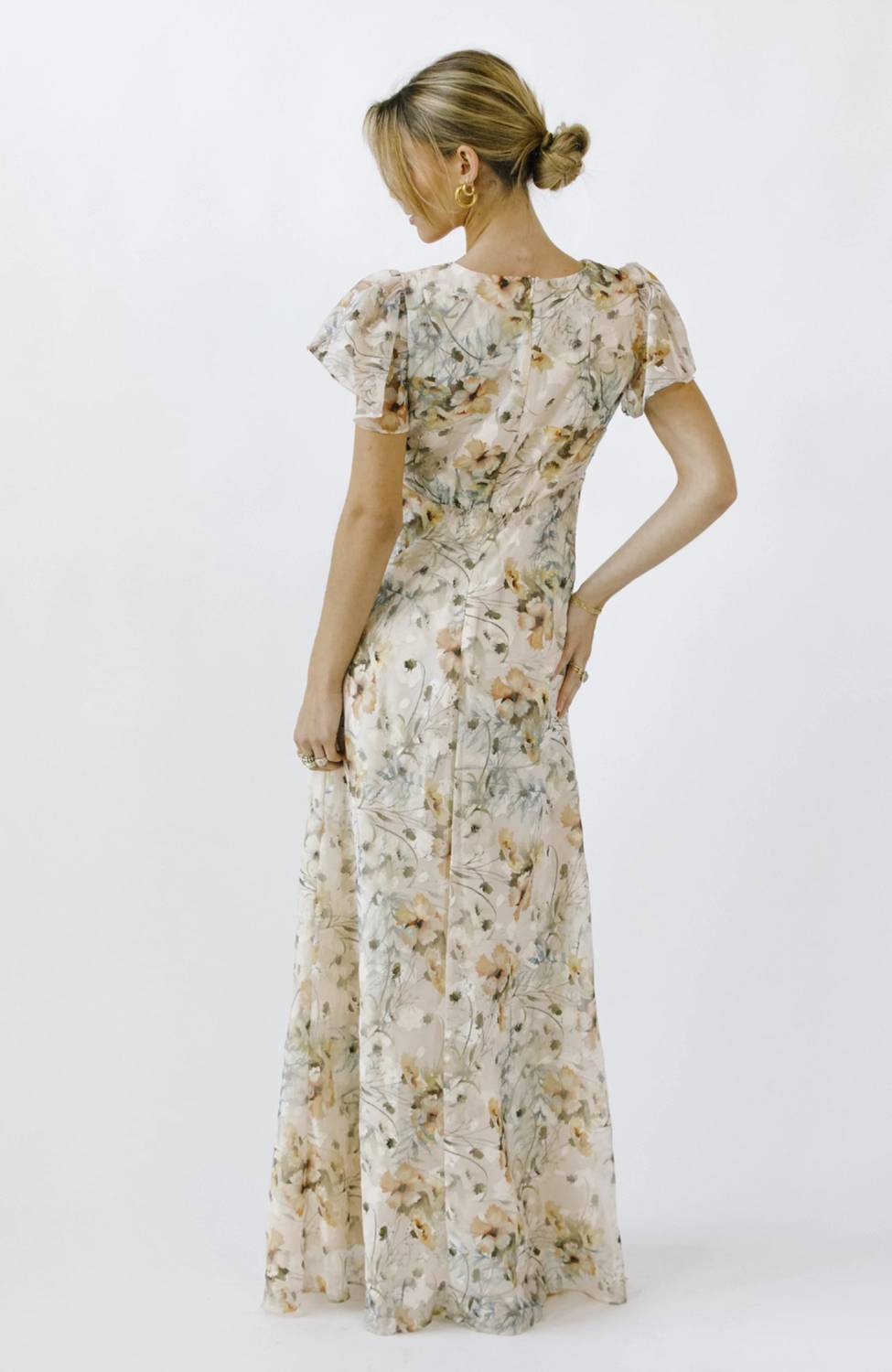 Storia - Flutter Sleeve Maxi Dress
