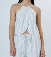 Storia - Santorini Striped Halter Top