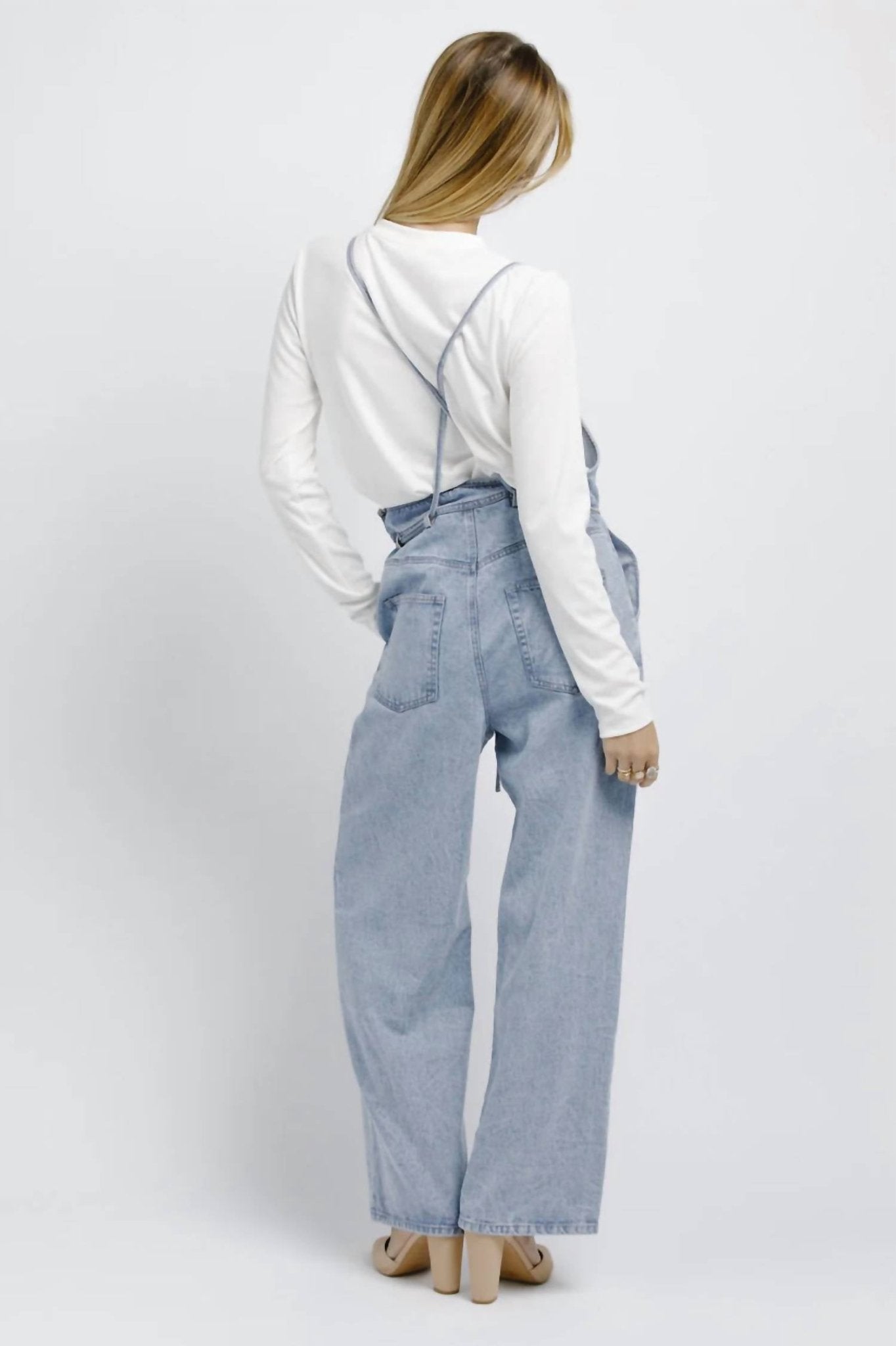 Storia - Spencer Denim Jumpsuit - blue - clothing - cotton