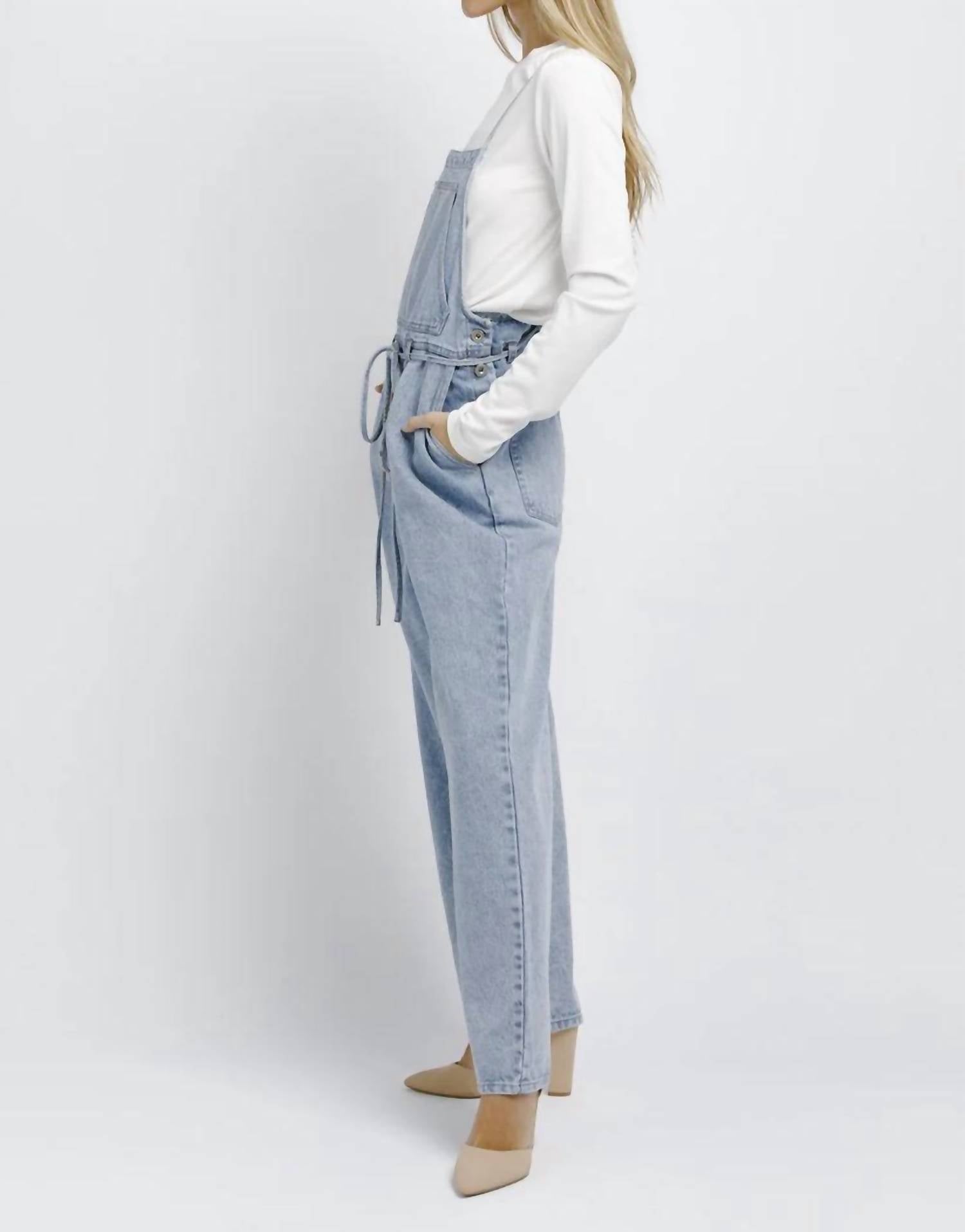 Storia - Spencer Denim Jumpsuit - blue - clothing - cotton