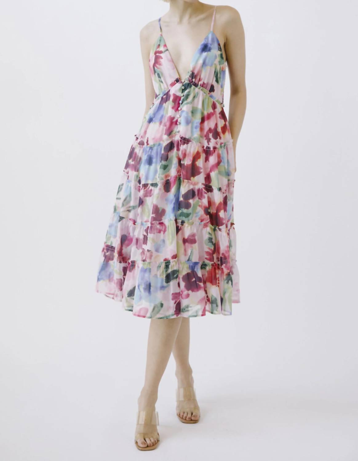 Storia - Tea Time Abstract Midi Dress