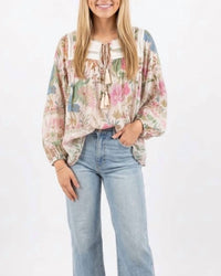 Strawberry Paris - Byron Floral Top