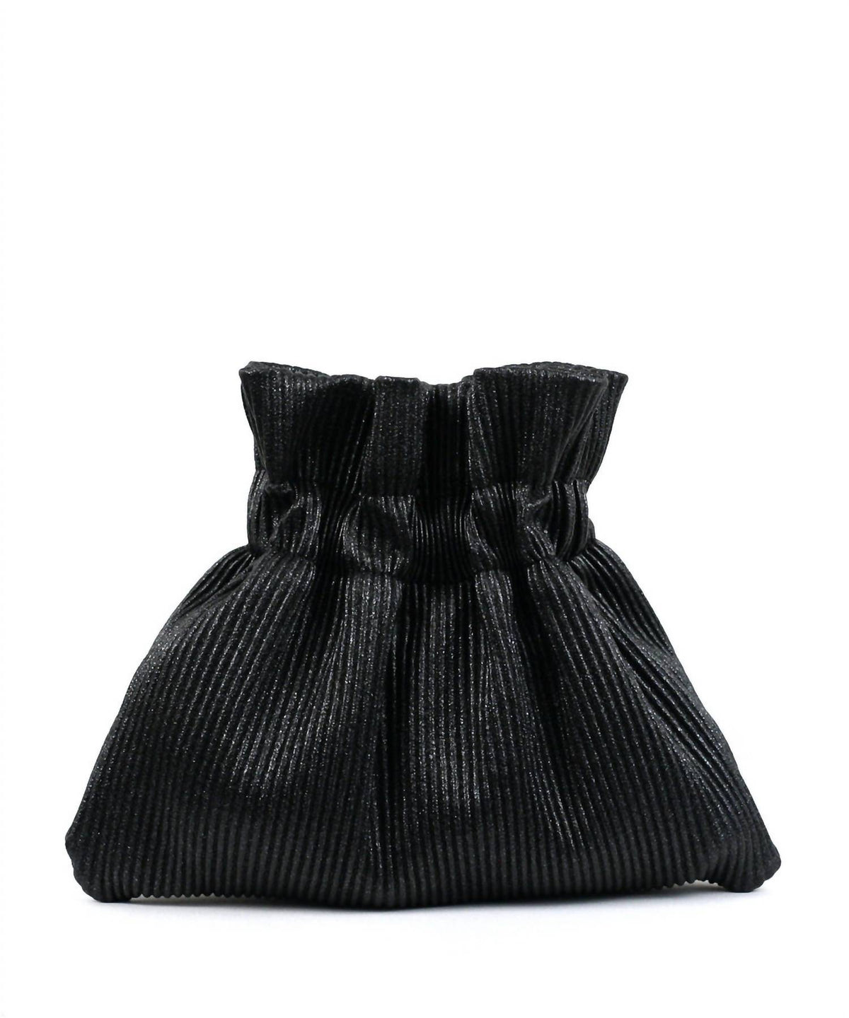 Street Level - Women's Ribbed Mini Evening Bag With Chain