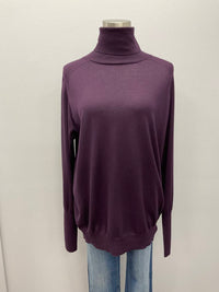 Strenesse - PLUM WOOL/CASHMERE SWEATER