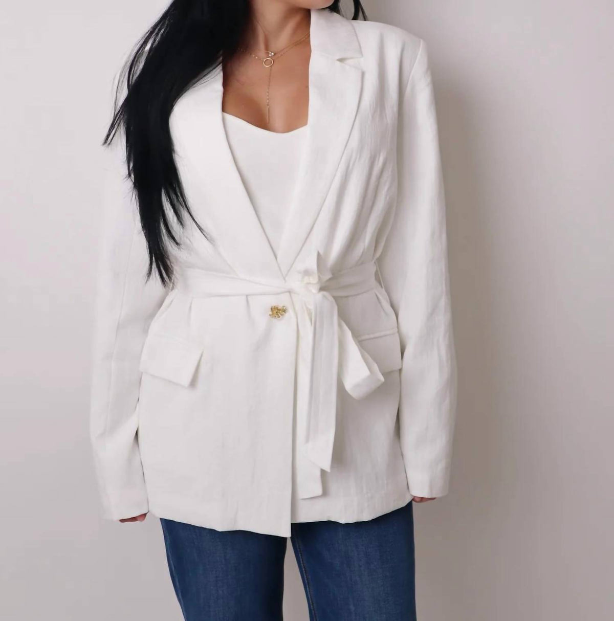 Strut & Bolt - Flower Silhouette Blazer
