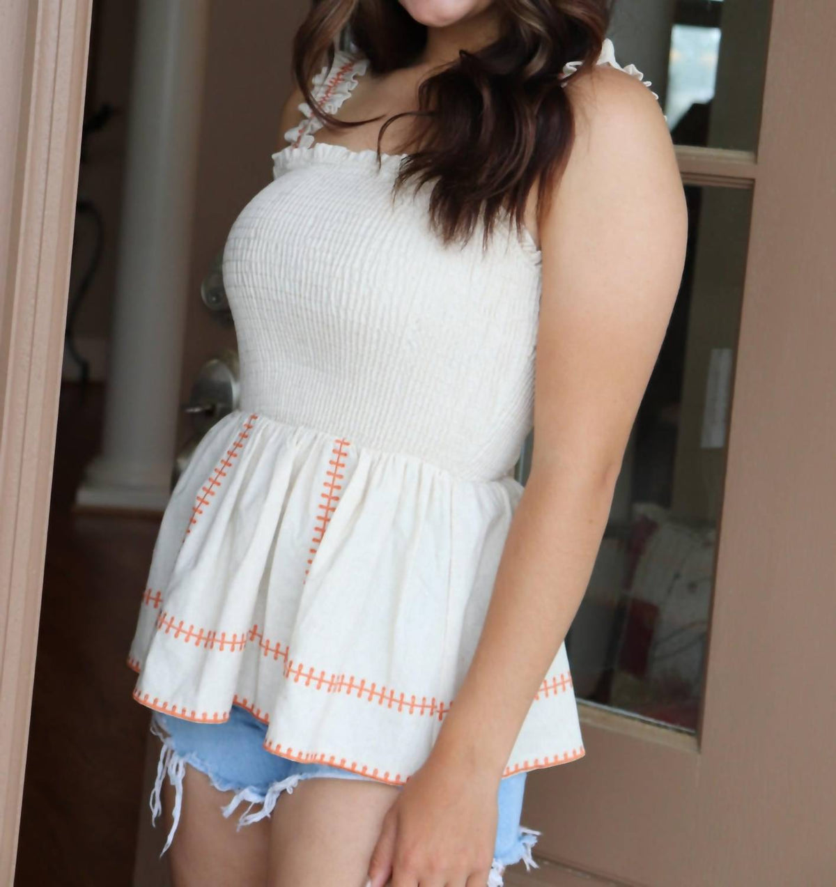 Strut & Bolt - Get it Together Smocked Top