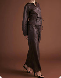 Strut & Bolt - Muse Leather Wide Leg Pants