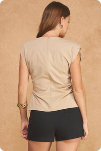 Strut & Bolt - Ruched Structured Waist Blouse