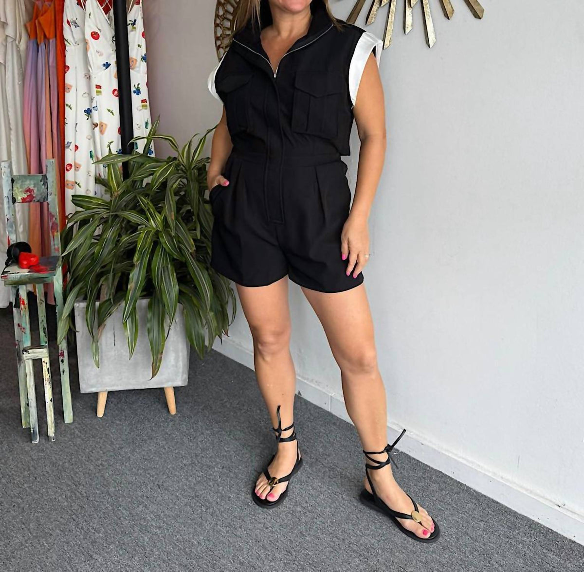 Strut & Bolt - Satin Contrast Romper
