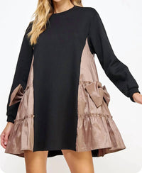 Strut & Bolt - Side Statement Bow Dress - black - clothing - dresses