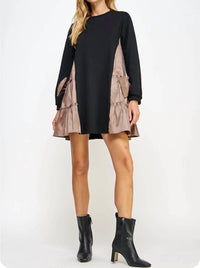 Strut & Bolt - Side Statement Bow Dress - black - clothing - dresses