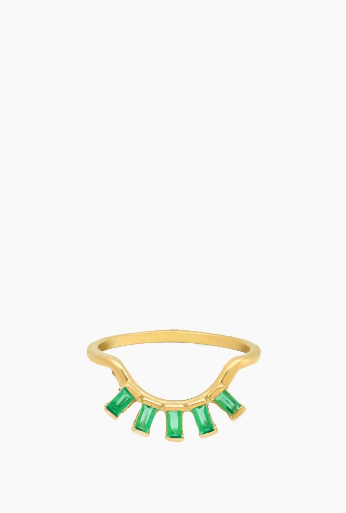 Studio Grun - Women's Eyelash Baguette Ring