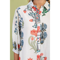 Style Usa - Sofia Floral Print Shirt Dress - clothing - dresses - floral