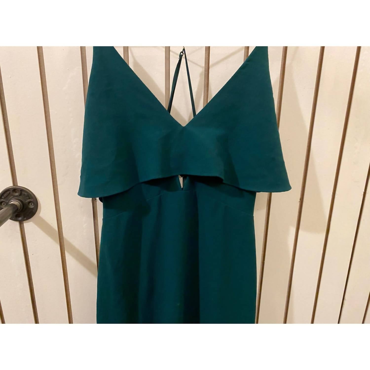 Stylestalker - Women's Long Fitted Dress - clothing - dresses - green